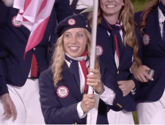 Team USA Flag Bearer Mariel Zagunis